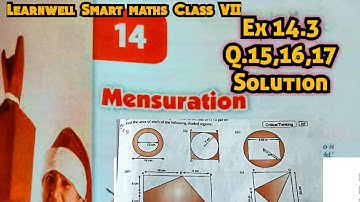 Learnwell smart Maths Class 7 Unit 14 Ex14.3 Solutions| Class 7 learnwell maths Ex 14.3 Solution Pdf