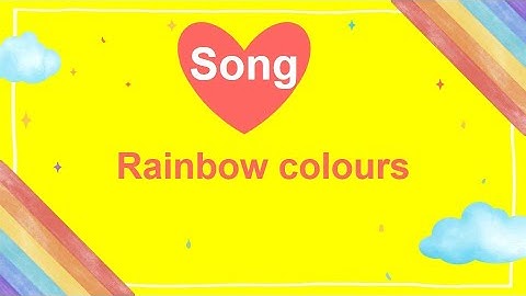 Rainbow colors song  l  Học tiếng anh qua bài hát l @HTchannelEnglishforyou