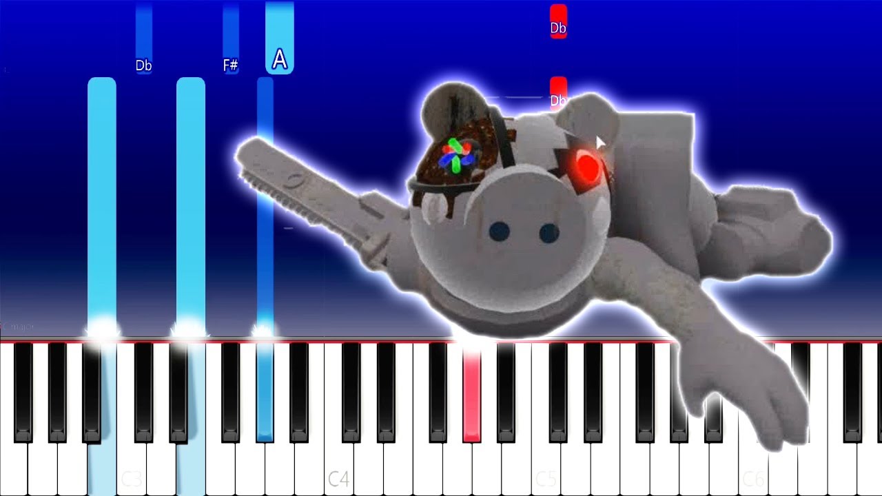 piggy theme song roblox piano sheet