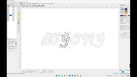 BG（Tutorial video）- How to create vector letters and connect them in EZcad2
