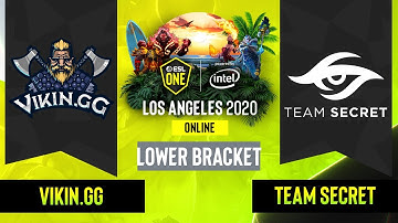 Dota2 - Team Secret vs. Vikin.gg - Game 1 - Lower Bracket R2 - EU/CIS - ESL One Los Angeles