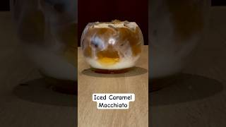 How to Make Iced Caramel Macchiato with Instant Coffee ?☕️ Similar to Starbucks shorts asmr