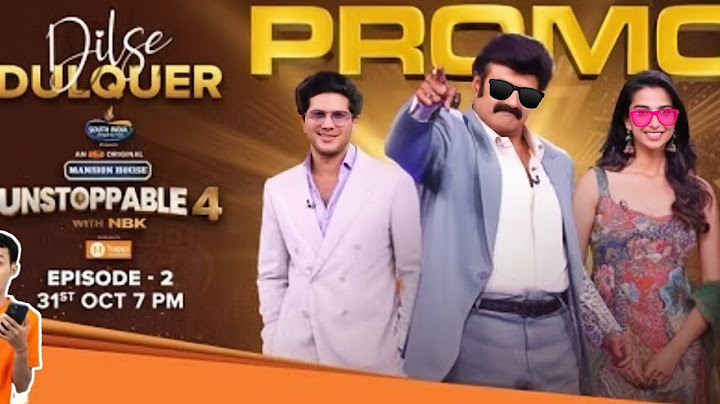 NANDAMURI Balakrishna | Unstoppable With NBK S4 E2 Promo | Dulquer Salmaan, Meenakshii Chaudhary