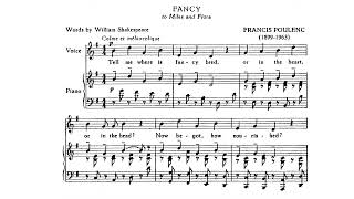 Poulenc: Fancy, FP174 (Felicity Lott)