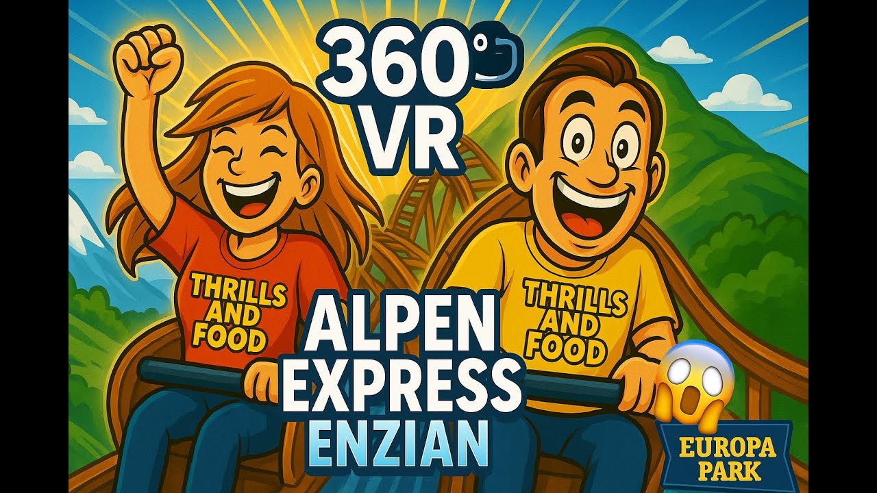 Alpenexpress Enzian at Europa Park - 4K 360° VR On Ride POV