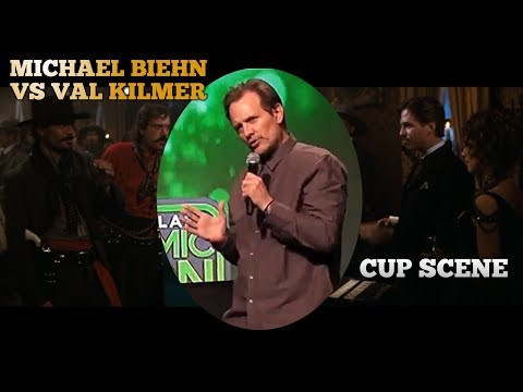 Michael Biehn Describes Teaching Himself Pistol Spinning Technique | Cup Scene