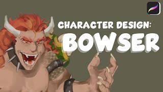 character design process: bowser!