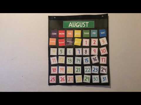 Target Calendar Pocket Chart
