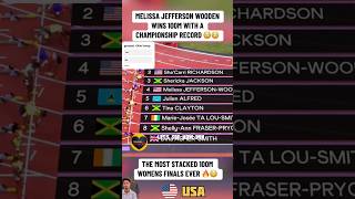 the most stacked 100metre women&#39;s final ever #trackandfield #athletics