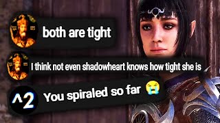 Commenter's Fall to Insanity | Baldur's Gate Butthole Chart