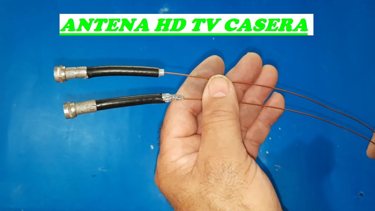 💡COMO HACER ANTENA CASERA para TV HD, barata FÁCIL GRATIS!! 2024 