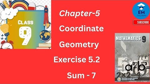 9th Maths -Chapter 5 -Coordinate Geometry -Exercise 5.2 -Sum 7
