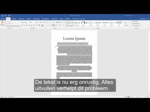 Video: Hoe Tekst Uit Te Lijnen