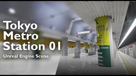 Tokyo Style Metro Station - Unreal Engine Scene