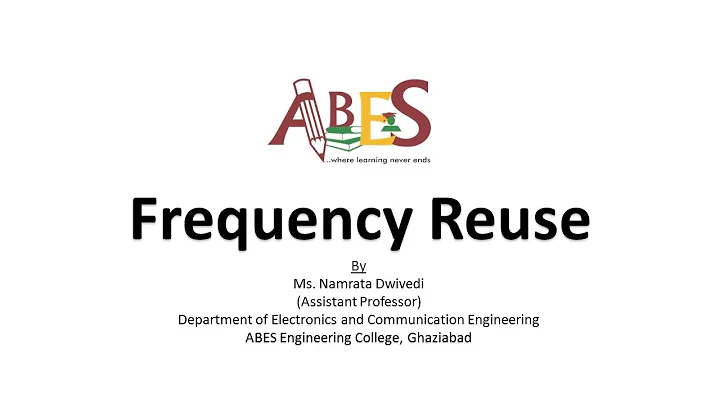 Frequency Reuse by Ms. Namrata Dwivedi [Wireless Communication]