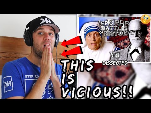 Rapper Reacts to Epic Rap Battles Of History!! | MOTHER TERESA VS SIGMUND FREUD (FIRST REACTION)