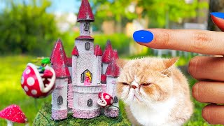 My Rescued Kittens Got Real Princess Peach Castle! Super Mario Bros in Real Life and Cardboard DIY by Like Amagic 220,336 views 11 months ago 10 minutes