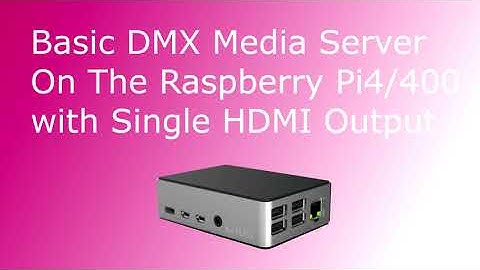 Raspberry Pi4 OLA DMX Media Server