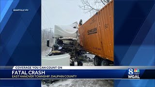 Fatal tractor trailer crash in Dauphin County