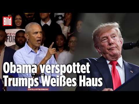 WAHLKAMPF-ENDSPURT IN DEN USA: Obama zerlegt Trump vor jubelnder Menge