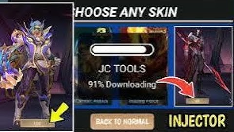 JC TOOLS BEST ML INJECTOR( All skin inject ) How To used jc tools injector free skin 🤪 Mobile legend