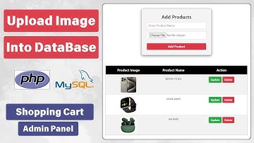 How to Upload Image into Database and Display it using PHP and MySQL Database #mysql