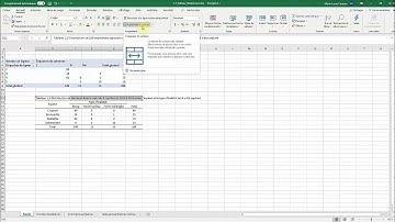 Excel : tableau à 2 variables