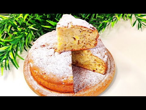 Яблочный пирог, который тает во рту! За 5 минут работы! Быстро, Просто и очень Вкусно!