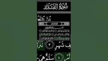 سورة القدر بصوت فارس عباد