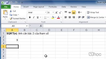 Học Excel Chuyên Nghiệp | Bài 11 :Các hàm Excel nâng cao :Hàm toán học SQRT # 1
