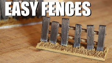 SUPER EASY Fences - Wargaming Terrain Tutorial