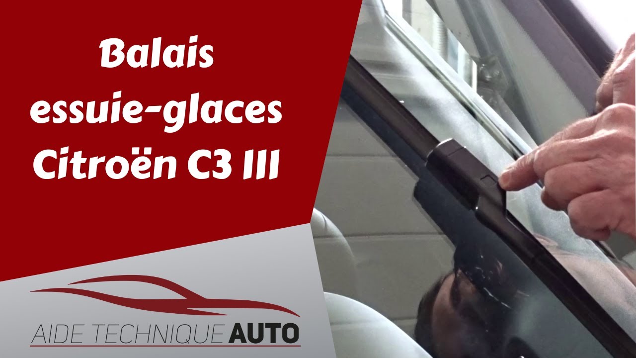 Changer les balais d'essuie-glaces avant et arrière sur Citroën C3 III -  DIY 