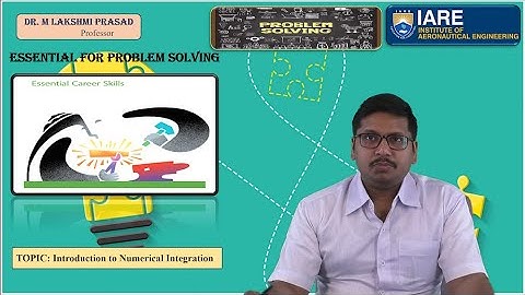 Introduction to Numerical Integration by Dr. M Lakshmi Prasad