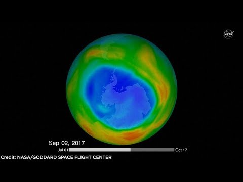 Ozone layer hole could be on the mend