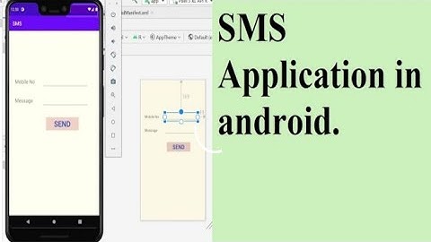 SMS application in android. | Part 1 |