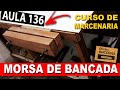 Morsa de bancada caseira de madeira marcenaria tornillo de banco building vise diy faça voce mesmo