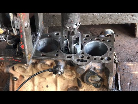 Engine block cylinder horning |engine repair |cylinder block repair ...