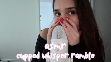 asmr - cupped whisper ramble
