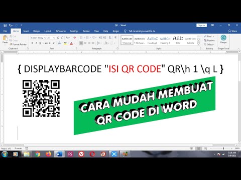 Video: Bagaimana cara mencetak barcode di Word?