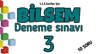 Bi̇lsem Sinavi-3 Deneme Sinavi 1 2 3 Sinif Tablet Sinavi 10 Soru Irlık Inavı