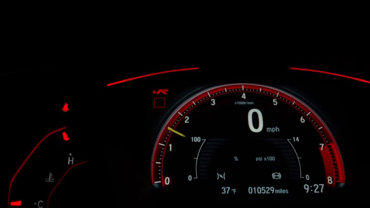 Honda Civic Type R Tachometer RPM Gauge No Copyright Video YouTube