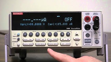 How To Confgure Local Remote Sense - Keithley Instruments 2400 Series