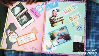 Baby first year memory book. DIY
