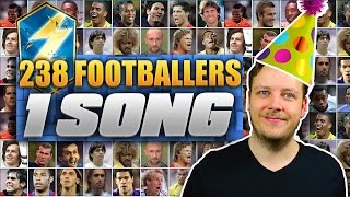 238 FOOTBALL PLAYERS - 1 SONG!! 😂 ED SHEERAN SHAPE OF YOU FOOTBALLERS SUBSCRIBER FUNNY COVER REMIX