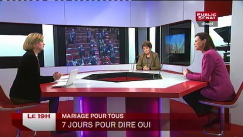 Invitées: Isabelle Debré et Catherine Tasca - Le 19H (12/04/2013)