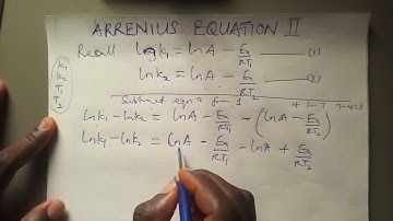 Arrhenius Equation II and its significance @akpejihonesty