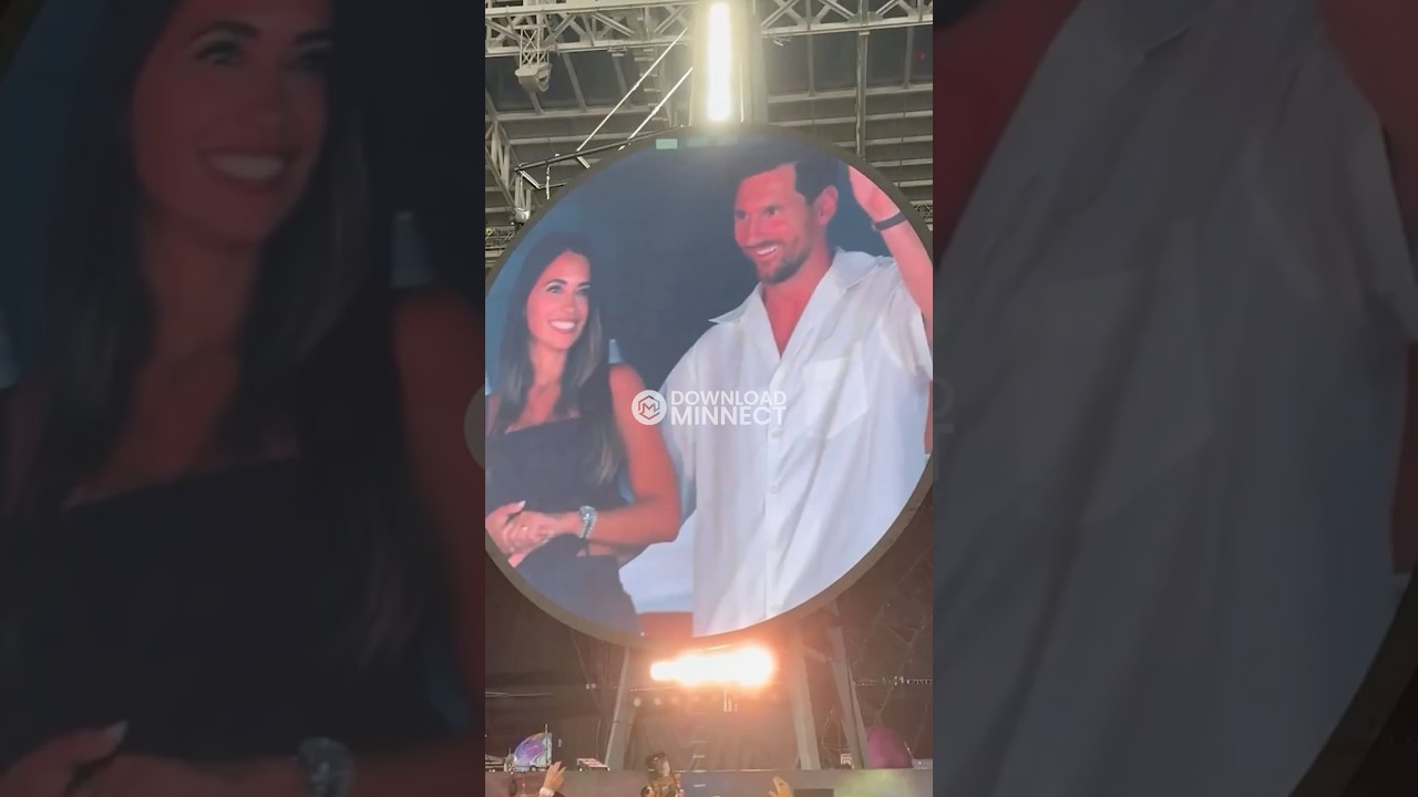 Lionel Messi was Captured on the Coldplay 'Kiss Cam'