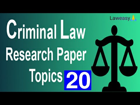 research paper on legal topics