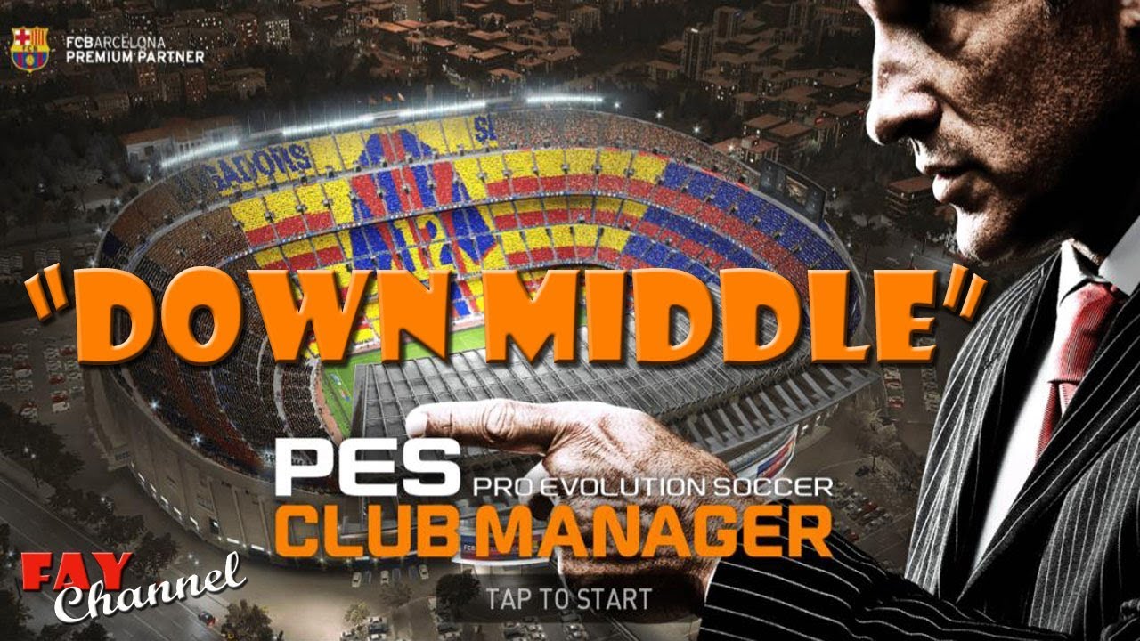 Best Formation, Strategy, & Tactic "Down Middle" || PES CLUB MANAGER ( PESCM )