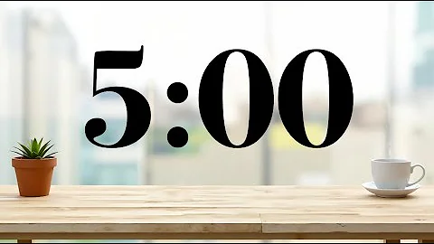 5 Minute Calm Lofi Music Desk Timer | Focus, Study, Classroom, Work, Presentations